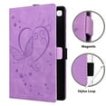 thumbnail image 7 of Stand Case for All-New Paperwhite 2021(6.8" 11th Gen), Allytech Smart PU Leather Shockproof Auto Wake Sleep Book Embossed Butterfly Cover with Card Slots/Stylus Loop for Kindle Paperwhite 2021, Purple, 7 of 7