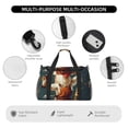 thumbnail image 4 of Fotbe Chef Chicken With Beer Bottles Bolsa de Viaje con Estampado, Bolsa de Fin de Semana para Mujer con Compartimento para Zapatos, Bolsa de Gimnasio con Bolsillo Húmedo, 4 of 7