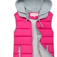 thumbnail image 5 of Homenesgenics Winter Clearance! Puffer Vest for Women Plus Size with Hood 10 Colors Fashion Women Winter Warm Coat Vest Wadded Jacket Pink L, 5 of 7