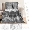 thumbnail image 5 of Giraffe Blanket Soft Cozy Warm Throw Blanket for Couch, Plush Fuzzy Flannel Fleece Blankets for Sofa, Funny Animal Bathtub Abstract Art Grey Bed Blankets Lightweight Gifts for Women, 40"x60", 5 of 9
