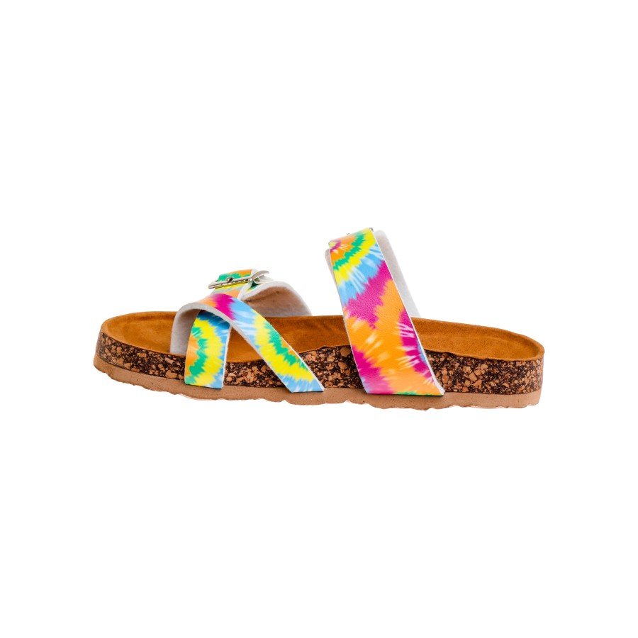 Kensie Girl Colorful Footbed Sandals (Little Kid Sizes) - Multi Metallic, 3
