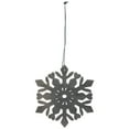 thumbnail image 5 of Northlight Hanging Snowflake Christmas Ornament - 4.75" - Gray, 5 of 7