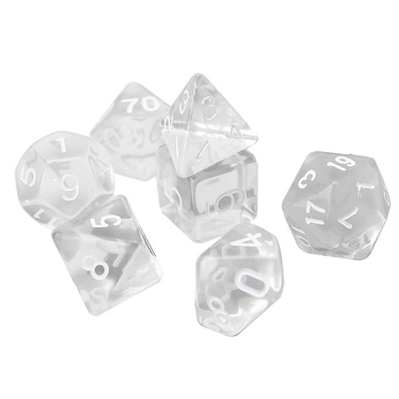 7PCS Polyhedral Dice Set Novelty Assorted Game Dice Playing Dice for Party