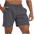 thumbnail image 2 of pstuiky Pantalones cortos cargo para hombre, Pantalones cortos casuales de verano para hombre, de color liso, con bolsillos, para actividades al aire libre, secado rápido Pantalones cortos cargo, 2 of 7