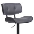 thumbnail image 4 of Taburete de bar giratorio ajustable Armen Living Brooklyn de 51 a 117 cm, 4 of 7