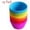 Multicolor, variant on 100Fens 24 Pack Silicone Baking Cups, 6 Colors Muffin Cups, Reusable Cupcake Mold, Non-Stick Cake Lining Silicone Baking Cups Rainbow, Standard Round