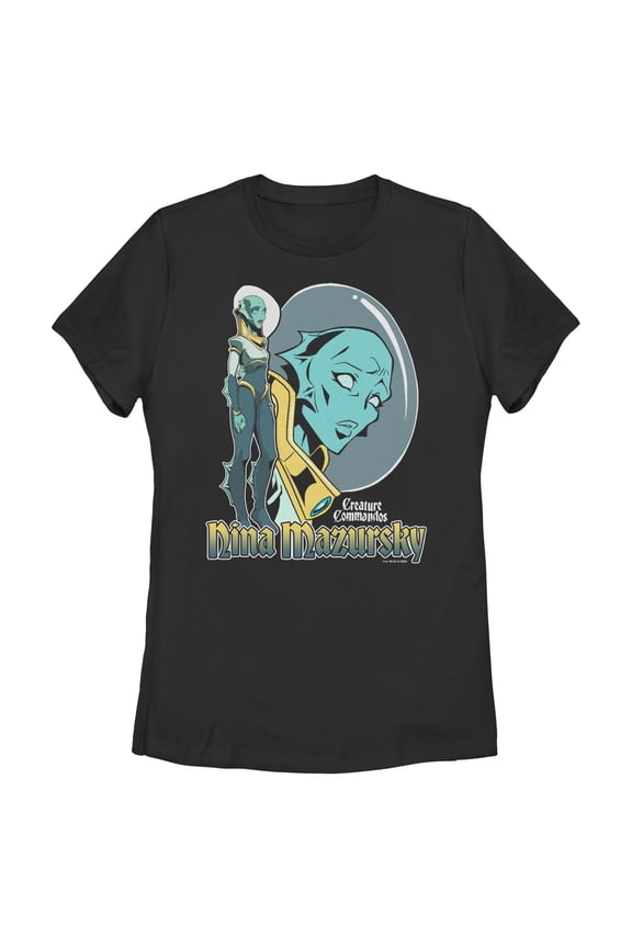 Womens Creature Commandos Mermaid Mazursky T Shirt