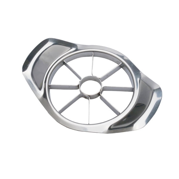 yulier Apple Slicer 8 Slices, Stainless Steel Apple Corer and Divider, Ultra-Sharp Apple Cutter, Kitchen Gadgets, Dishwasher Safe, Silver