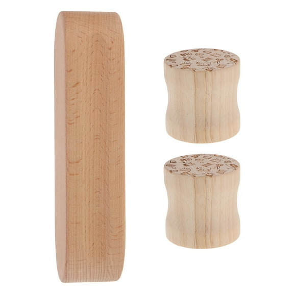 unbranded  Clapper Useful Wooden Block Rotary Tailor Pressing Board Mat Beige