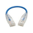 thumbnail image 2 of Tripp Lite Cat6 Gigabit Snagless Molded Slim UTP Patch Cable RJ45Blue 6 in., 2 of 5