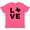 Vintage Hot Pink, variant on Inktastic Love Texas Youth T-Shirt