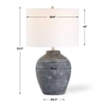 thumbnail image 5 of Table Lamp- Off White Linen Shade- 24 Inch, 5 of 8