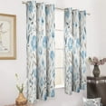 thumbnail image 3 of Blue Floral Pattern_1 Study Room Living Kitchen Bedroom For Blackout Curtain Printed 2 Panels, 3 of 6