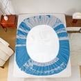 thumbnail image 5 of jejeloiu Rugby Sport Game Bed Sheets,Gray Football Hemet King Sheets For Ball Lover 4 Pieces, 5 of 7
