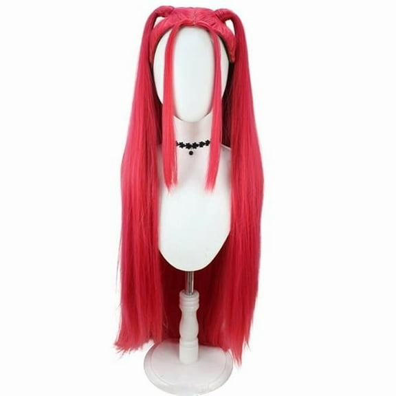 Momojoy Pink Halloween Costume Wig for Women and Men