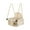 Beige, variant on Indoor-Outdoor Swing Set​​ with Safety Harness, 50kg Capacity Swivel Chair, Removable Canopy for Backyard/Playroom