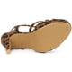 thumbnail image 5 of Sandalias de Tacón de aguja Allegra K con plataforma y Tiras para Mujer Leopardo 41, 5 of 5