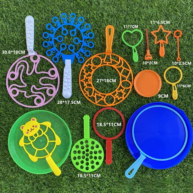 VONKY ABS Reusable Soft Bubble Rack For Children Colorful Bubbles Easily Immerse In Wand Bubble Stick Set