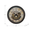 thumbnail image 4 of Wall Clocks Clocks, 20" Round, Gear Mechanism, Wall Clock, Brown, Transitional,Table Clocks, 4 of 4