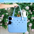 thumbnail image 6 of Tray Topper with Cup Holder for Bogg Bag Medium Tote - Phone Holder & Drink Holder Fits for Stanley 40oz - Beach Bag Top Organizer Storage Lid  (Blue), 6 of 8