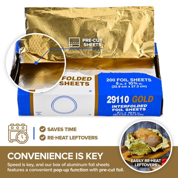 200 Gold Foil Sheets - Printing paper for grocery retail - Walmart