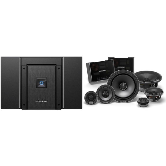 Alpine HDA-V90 Status Hi-Res 5-Ch Amp & HDZ-653 6.5" 3-Way Audio Upgrade Bundle