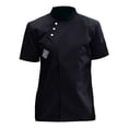 thumbnail image 1 of Hombres Mujeres  Ropa simple Transpirable Chef Negro L Zulema  Uniforme de chaqueta de chef, 1 of 8