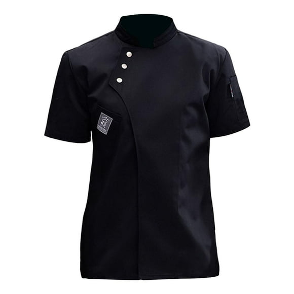 Chaqueta unisex Zulema Ropa de cocina Negro M Uniforme de chaqueta de chef
