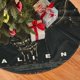 thumbnail image 2 of Falda de árbol de Navidad de extraterrestre, suave y divertida, collar de árbol de Navidad, decoración navideña de granja de 48", 2 of 4