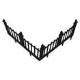 thumbnail image 3 of Estate Series Wrought-Iron Style Border Fencing – Resin Construction – 10 Feet - Black, 3 of 7