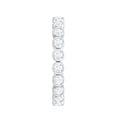 thumbnail image 3 of Rosec Jewels Natural Diamond Full Eternity Ring in Bezel Setting - HI-SI Quality, 14K White Gold, US 4.00, 3 of 8