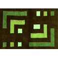 thumbnail image 1 of Ahgly Company Indoor Rectangle Abstract Green Modern Area Rugs, 8' x 12', 1 of 4