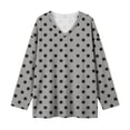 thumbnail image 6 of LIaqionyy Plus Size Tops for Womens V Neck Long Sleeve Casual Loose Blouse Fall Outfits Business Work Basic Tees Shirts, 6 of 7