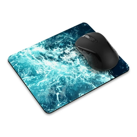 WIRESTER 8.66x7.08 in Rectangle Mouse Pad with Non-Slip Rubber Base for Computers  Laptop  Office & Home - Blue Ocean Wave price history on PriceWatchPro