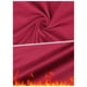 thumbnail image 5 of Camisetas térmicas para mujer INSPIRE CHIC, capa base de manga larga, ropa interior, tops de pijama para otoño e invierno, camiseta básica M roja, 5 of 6