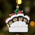 thumbnail image 2 of Forma de oso negro Diy nombre escritura colgante colgante adorno para árbol de Navidad Decoración, 2 of 5