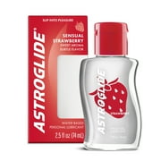 Astroglide Strawberry Flavored Water Based Lube, for Men, for Women, Condom Compatible, 2.5oz