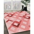 thumbnail image 3 of Ahgly Tapis Rectangulaire Rouge Lavable en Machine, 3 Pieds x 5 Pieds, 3 of 7