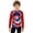 B-Red, variant on LRen Boys Long Sleeve Rash Guard, Tie Dye Print Boys Rash Guard Swimsuit Sun Swim Top for Beach Pool Summer Outings,4-5 Years