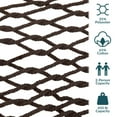 thumbnail image 3 of Sunnydaze 2-Person Cotton Rope Spreader Bar Hammock, 450 lb Capacity - Brown, 3 of 9