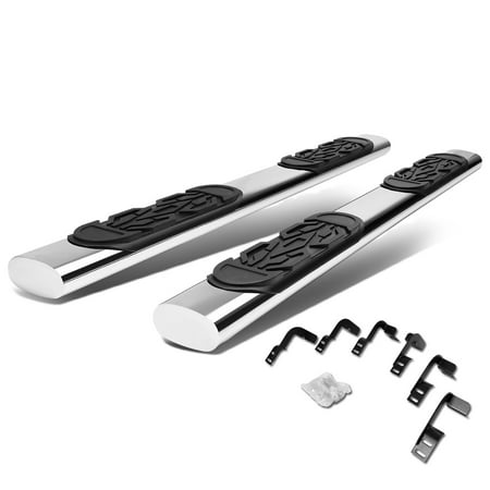 For 09-14 Dodge Ram Truck 1500 2500 3500 Crew Cab Sedan Stainless Steel 6" Side Step Nerf Bar Running Board Left+Right 10 11 12 13