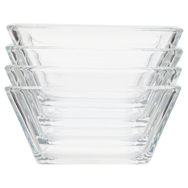 Square Clear Glass Dinnerware Set, 12-Piece photo 8