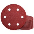 thumbnail image 1 of Awutzut 9 Inch 6 Hole Sanding Discs 40 Grit Hook and Loop for Drywall Sander 12PCS, 1 of 7