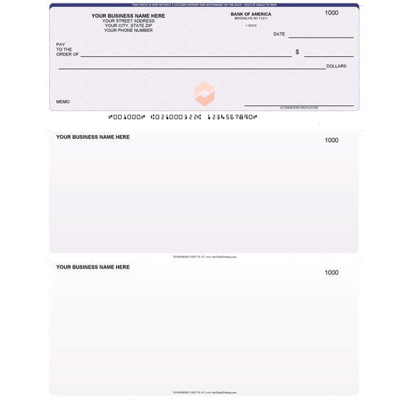 Abc Check Printing Computer Checks, Compatible with QuickBooks, Chain Blue, 500 Sheets