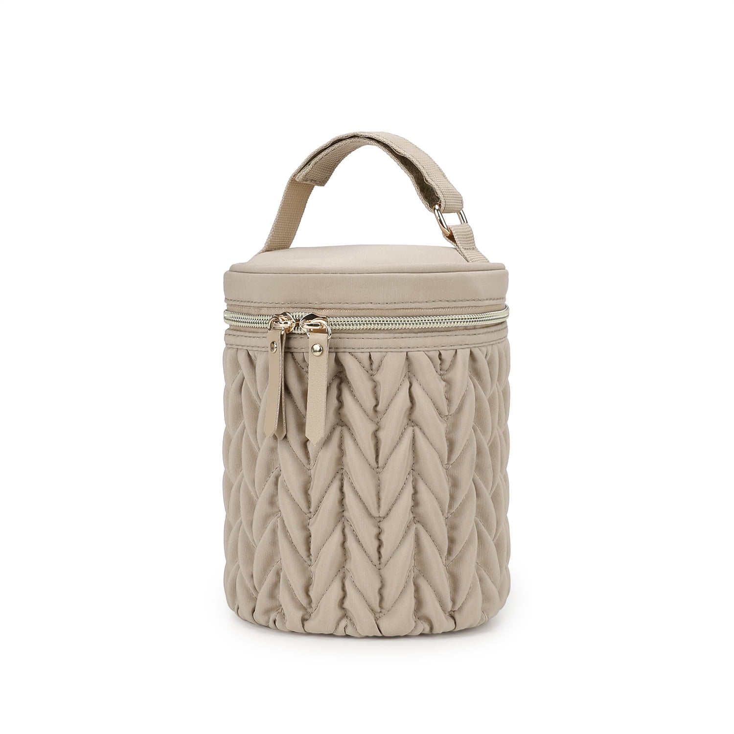 Insulated Baby Bottle Bag, 5.5"×7.48" Breastmilk Cooler Bag with Food-Grade PEVA Lining, Waterproof 300D Polyester Milk Bottle Tote for Nursing Mom, Multi-Use Insulated Lunch Bag for Work/Picnic/Camp