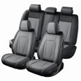 thumbnail image 2 of Car Seat Covers Full Set Fit for Hyundai Tucson 2005-2026, Premium Faux Leather Seat Protectors, Breathable, Waterproof & Anti-Slip Full Wrapping Edge Seat Covers (Black&Gray, Full Set), 2 of 7