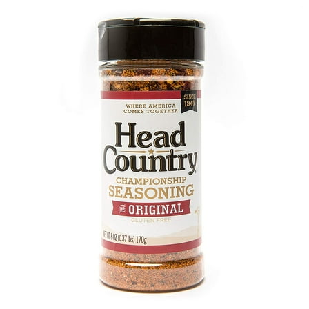 Head Country Bar-B-Q Original Championship Seasoning, 6 Ounce, Pack of 1