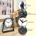 thumbnail image 6 of Infinity Instruments Stirrup Plastic 6" Business/Office Indoor Desktop Clock with Quartz Movement for Accurate Time Keeping, Black, 6 of 7