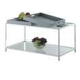 thumbnail image 3 of Convenience Concepts Tempered Glass Palm Beach Coffee Table, Gray, 3 of 10