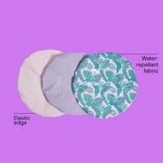 Conair Cover & Protect Shower Caps, Assorted Colors, 3 Pack